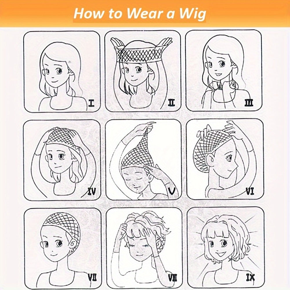 4-Inch Finger Wave Pixie Human Hair Wig with 180% Density, Rose Net Cap and 1B or 613 Color — image 10
