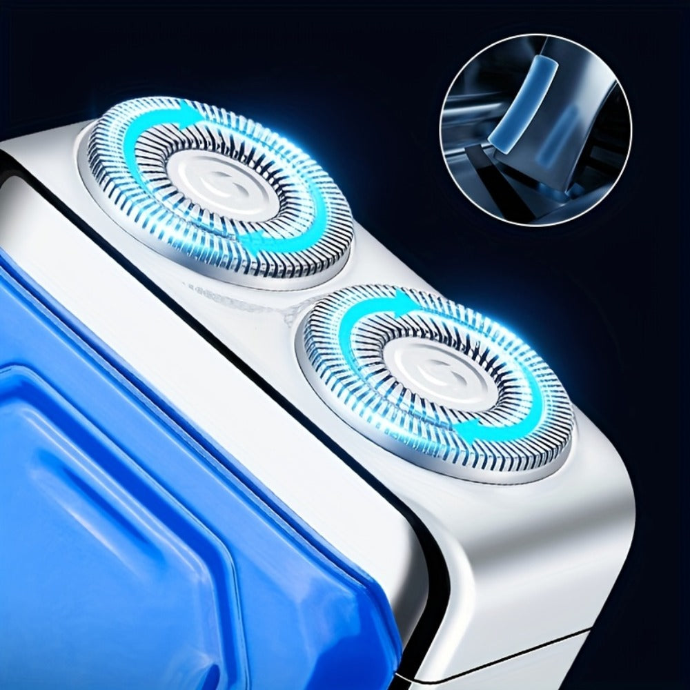 Electric Shaver Dual-Head Floating Magnetic Razor with Digital Battery Display, USB Charging and Three Colors — image 6