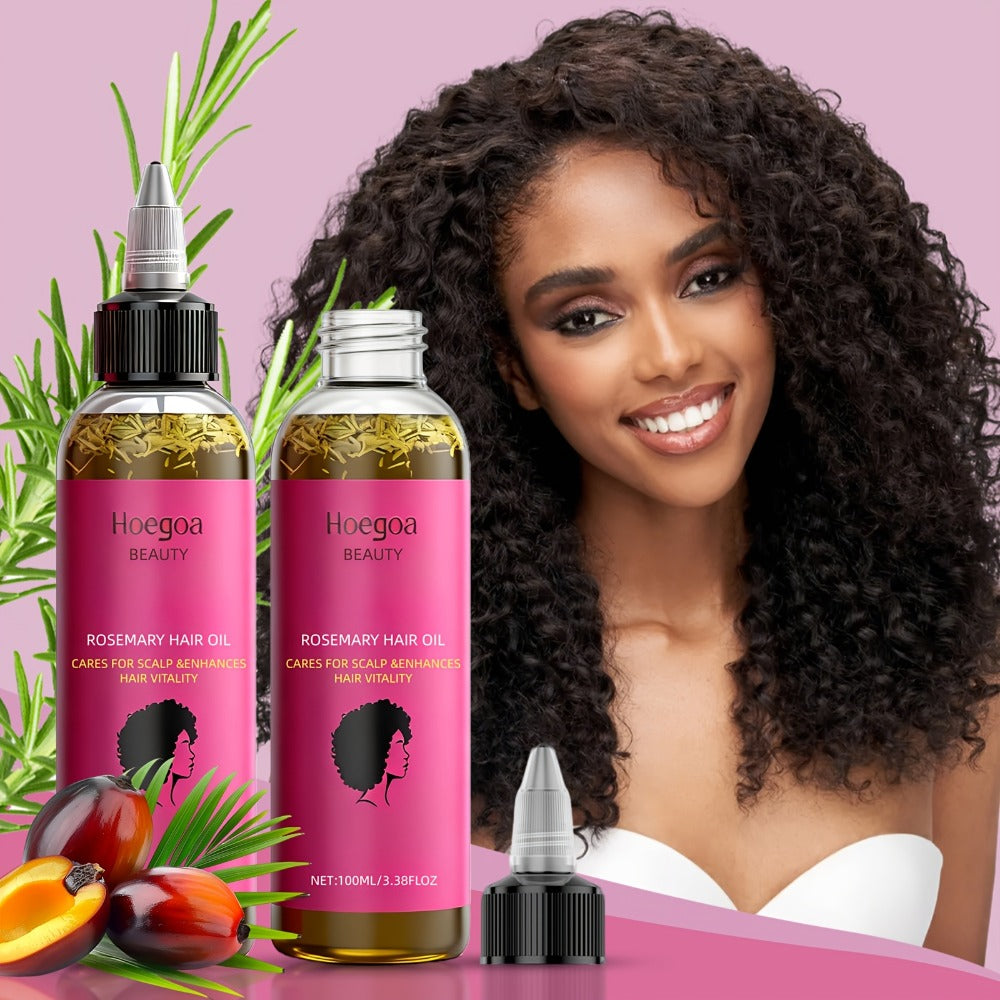 Hair Oil Hoegoa Rosemary Two-Bottle 100ml Gift Set with Pointed Applicators for Hair and Scalp Application — image 4