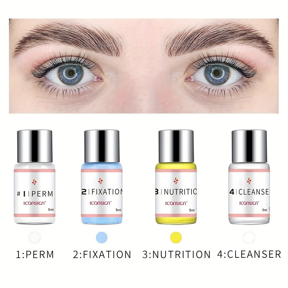 Lash Lift Kit Professional Eyelash Perm & Curl System ICONSIGN Calia Perm Technique 6-8 Weeks Natural for a Home Lash Beauty 