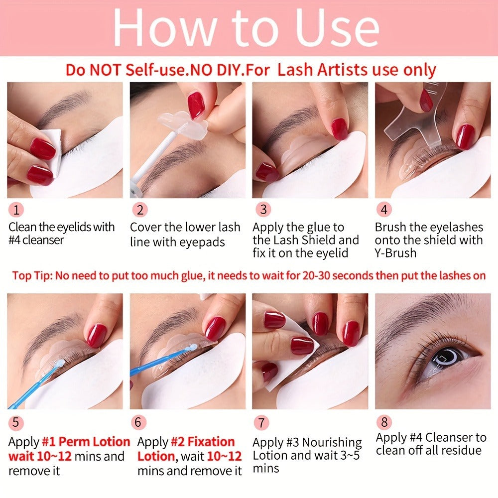 Lash Lift Kit Professional Eyelash Perm & Curl System ICONSIGN Calia Perm Technique 6-8 Weeks Natural for a Home Lash Beauty 