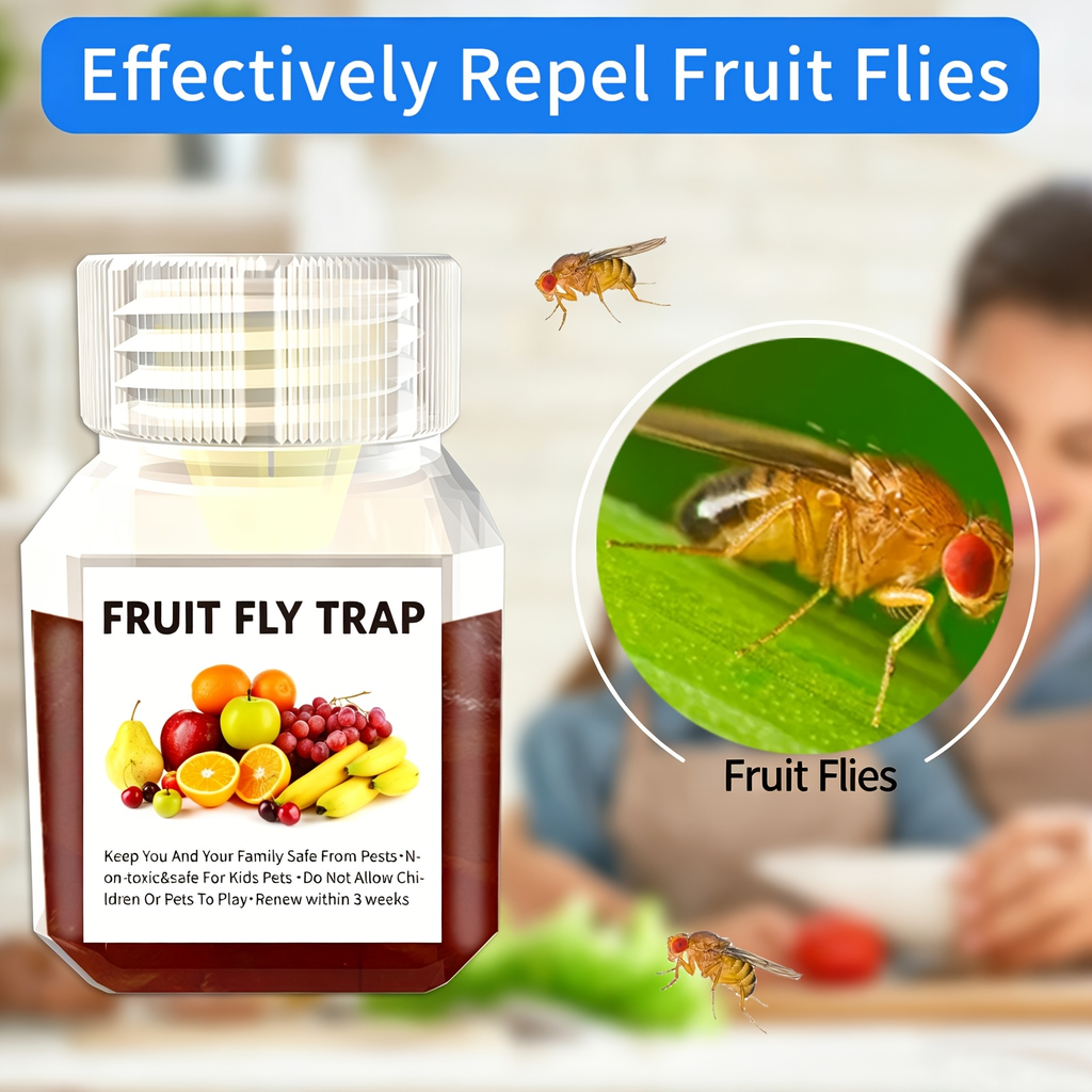 Fruit Fly Trap Indoor Sticky Flying Insect Catcher Bug Trap for Kitchen Home Plant Gnat Whitefly Fungus Gnat Pest Control — i