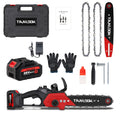12-Inch Cordless Electric Chainsaw Kit in Five Colors with One- or Two-Battery and Two- or Three-Chain Options — image 4