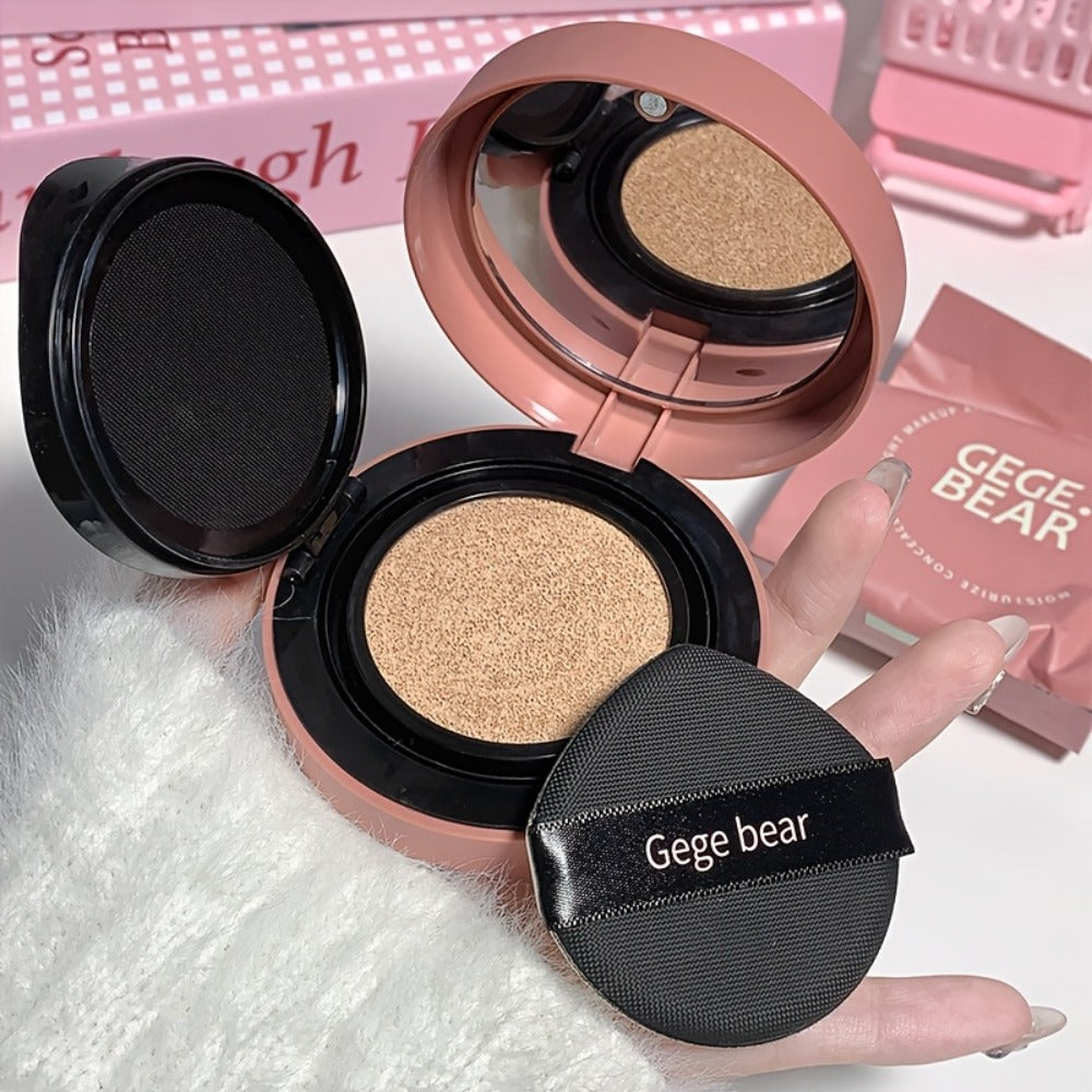 Oil Control Cushion BB Foundation with Replacement Core, Waterproof Sweatproof Invisible Pore Coverage — image 2