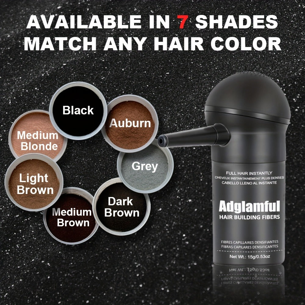 15-Gram Hair Fiber Kit with Directional Spray Applicator in Four Black and Brown Shade Options — image 13