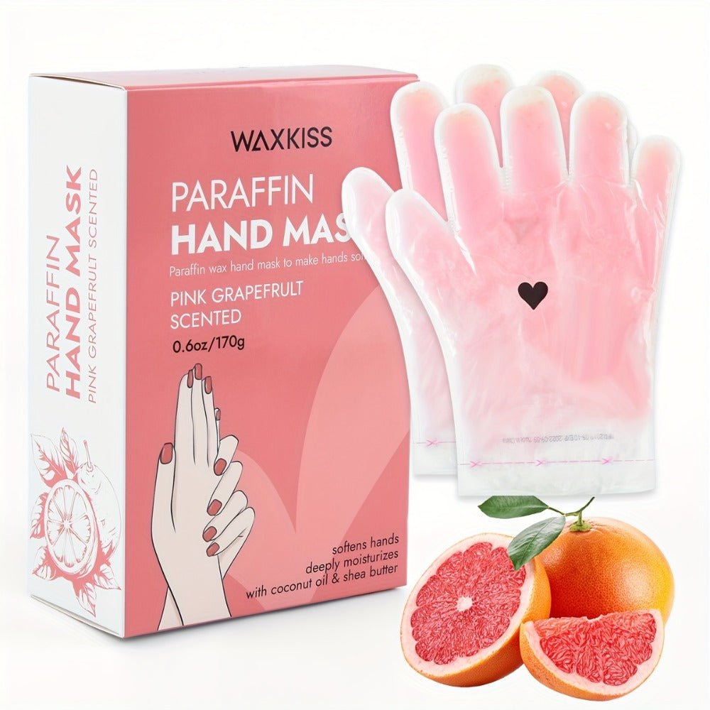 Paraffin Wax Hand & Foot Mask Deep Moisturizing Beauty Treatment – Smooth Soft Skin, Pink Grapefruit & Lavender Scents — imag