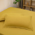Pure Color Washed Cotton Pillowcase Single Pillowcase