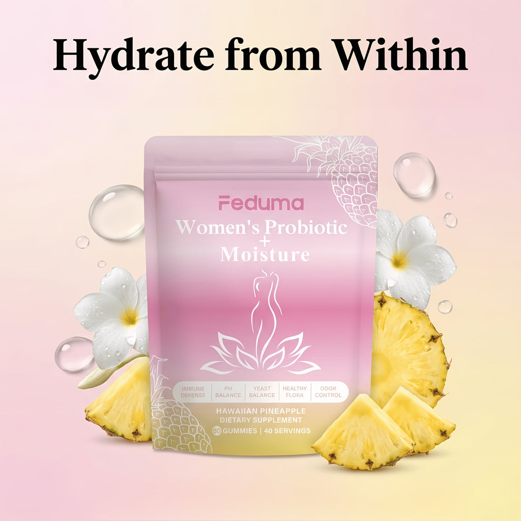 Women's Probiotic Gummies with Slippery Elm for Intimate Moisture Odor Control Healthy Flora — image 11