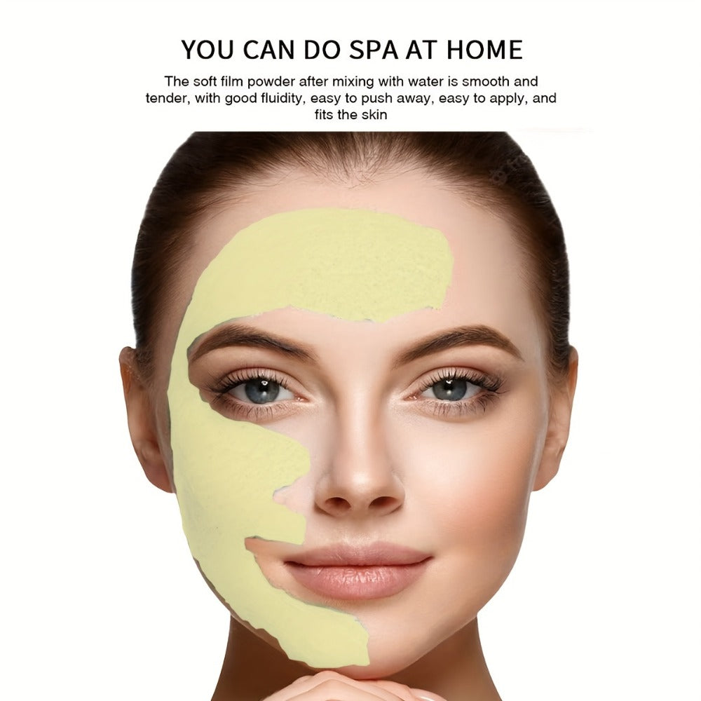 DIY Peel-Off Face Mask Powder Collagen & Turmeric, with Hyaluronic Acid & Beta-Glucan for Bath Time, Home Spa and Personal Ca
