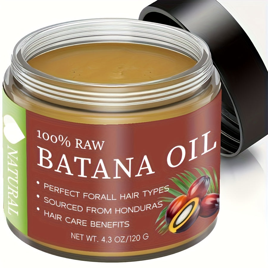 Hair Oil Batana 120g Amber Balm Jar with Black Screw Lid and External-Use Label Instructions — image 10