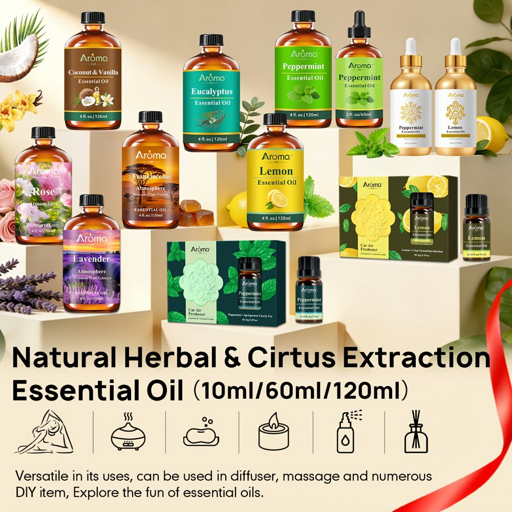 Essential Oil Multi-Scent Dropper Selection in 10ml or 120ml for Diffuser, Candles and Soap DIY — image 2