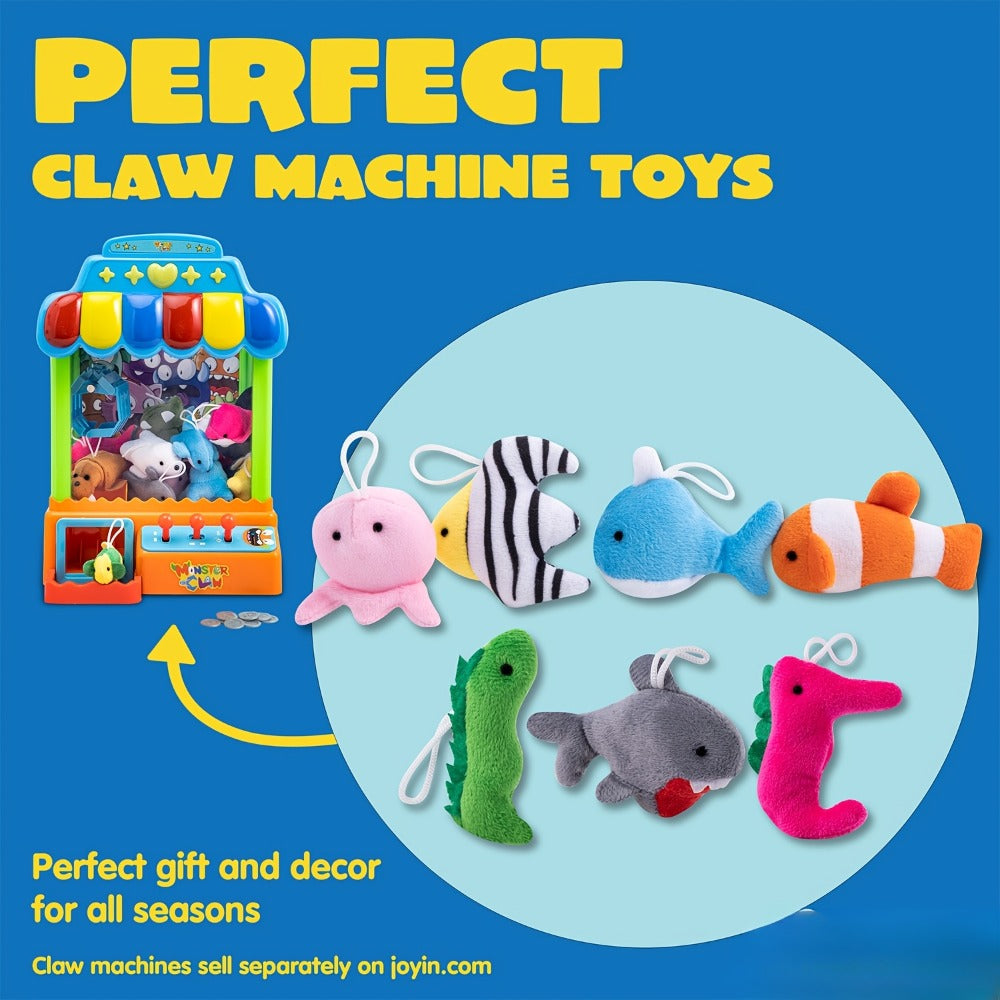Twenty-Four Mini Sea-Animal Plush Keychains in Assorted Fish, Shark, Whale and Crab Designs — image 6