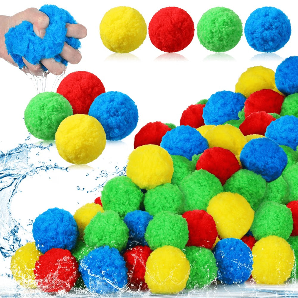Water Polo Balls Bulk Set 80 Pack for Pool Games & 4-Piece Mini Water Gun with the Listed Color, Size or Set Options for Ever