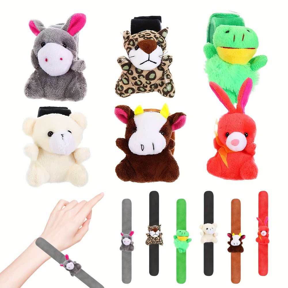 Plush Animal Slap Bracelet Assortments in 6-, 10-, 15- or 30-Piece Checkout Packs for Party Favors — image 17