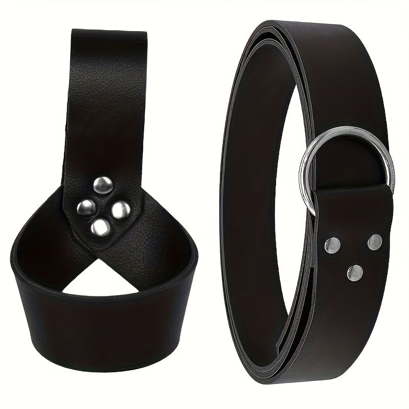 Costume Accessories Faux Leather Knife Sheath and Belt Options in Black or Brown for Medieval Outfits — image 16