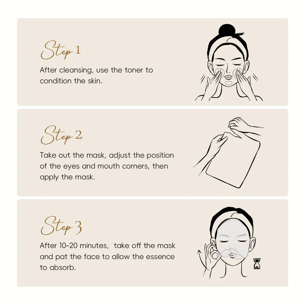 Face Mask, LAIKOU 20-Piece Snail Collagen Sheet Set with Individually Packed Facial Mask Sachets — image 7