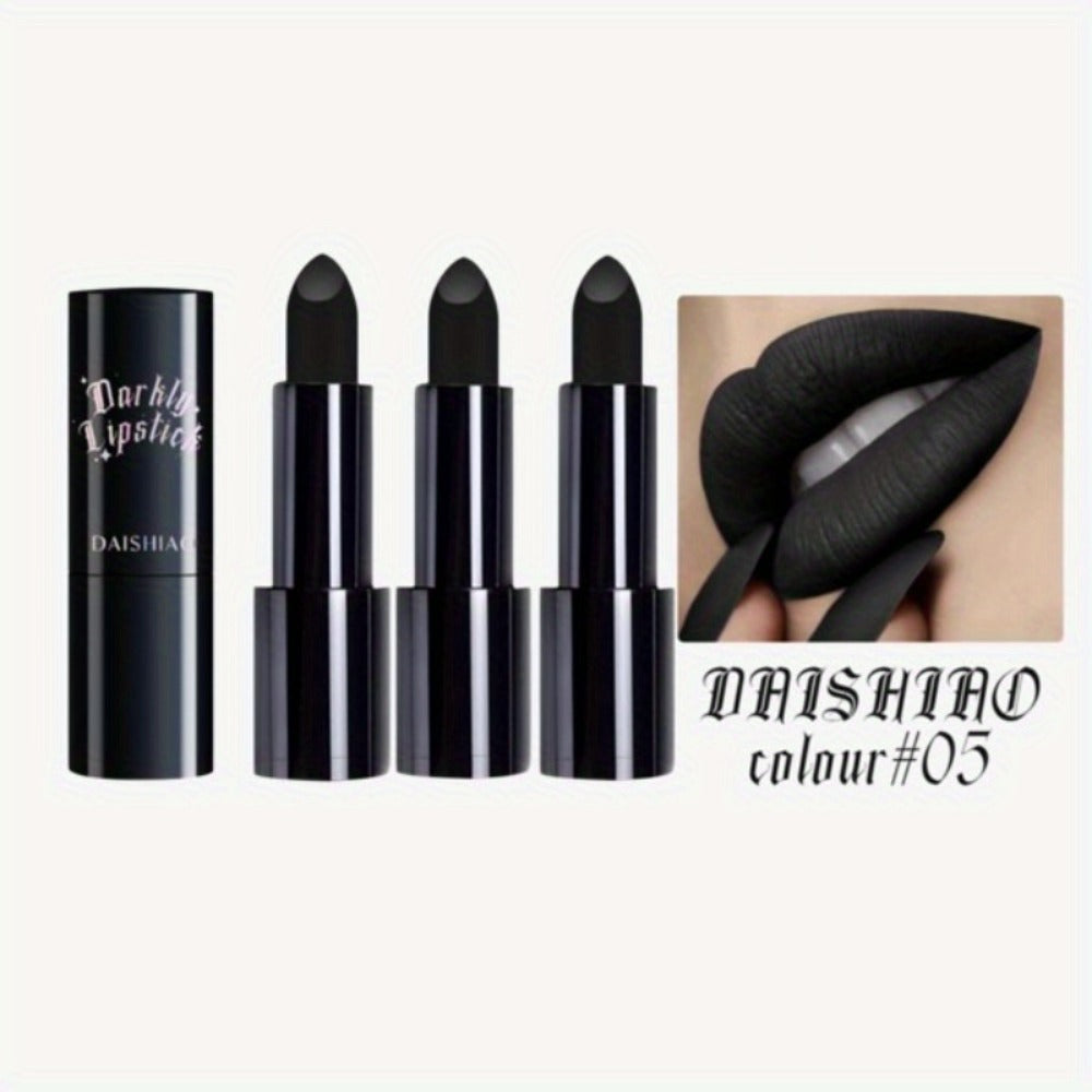 Black Matte Lipstick Set 3 Pack, for Makeup, Travel and Everyday Vanity Use, with the Listed Configuration — image 5
