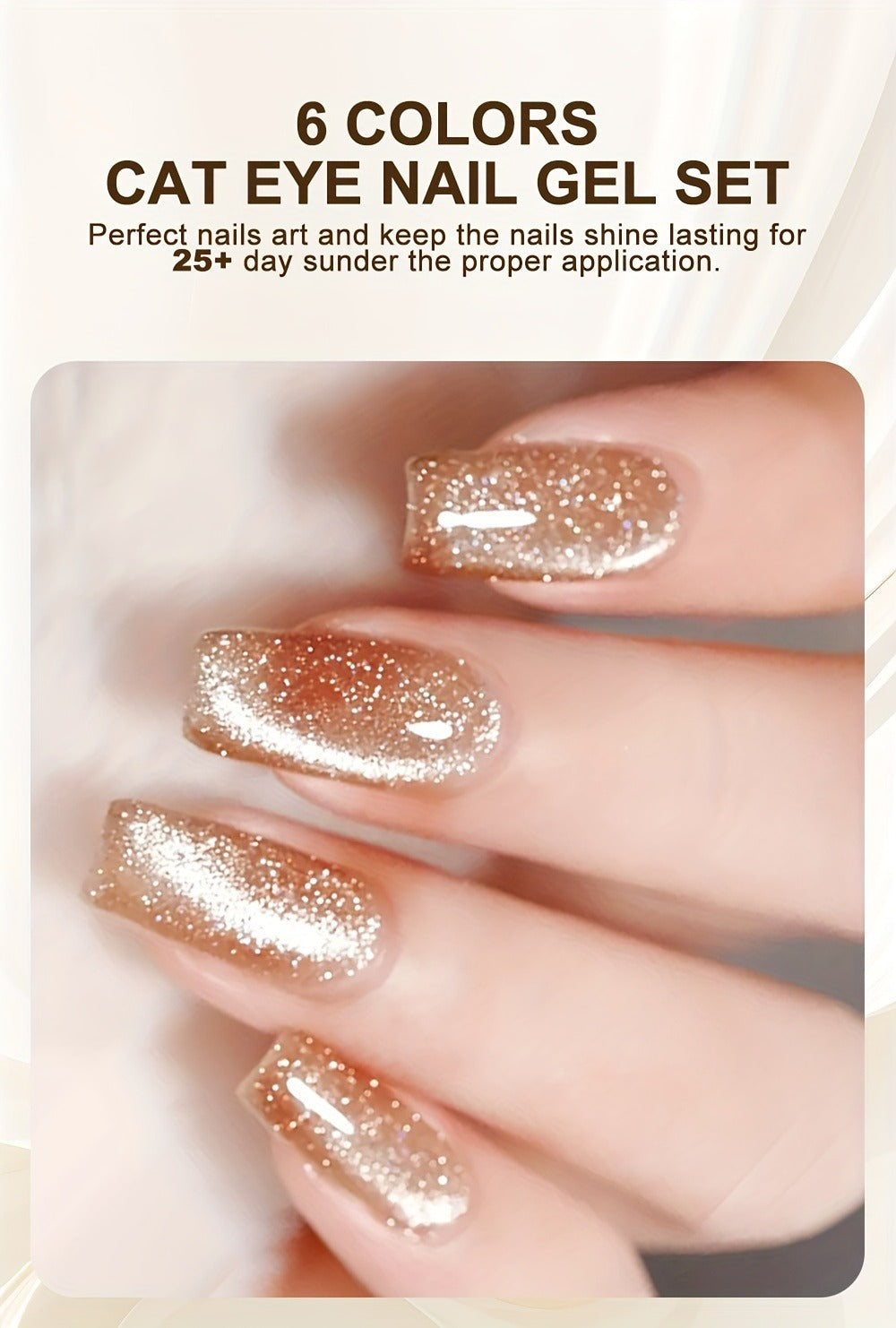 Cat Eye Gel Polish 8ml Holographic Chameleon Flash – Magnetic Sand 3D Color-Shifting Semi-Permanent UV LED Gel Varnish for Sa