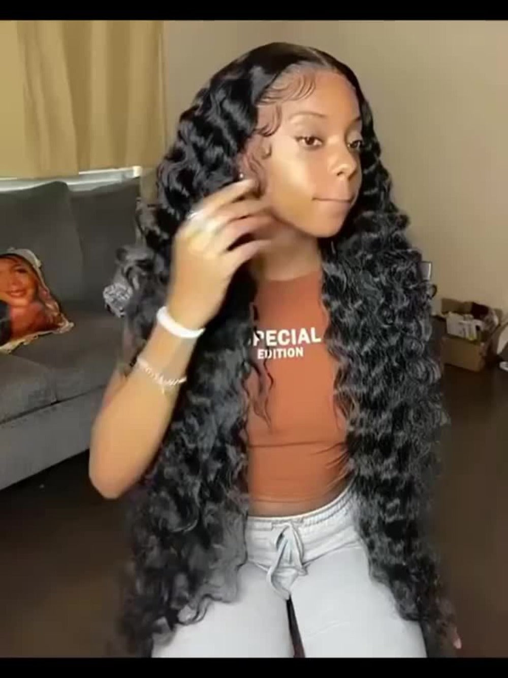 Glueless Bob Wig Human Hair 13x4 Pre Cut Lace 200% Density Wear and Go Deep Wave Body Wave Pre, for Home, Travel and Salon Ha
