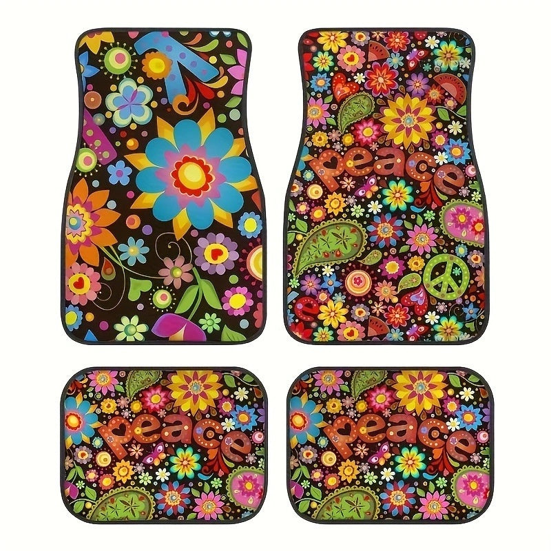 Vintage Bohemian Style Car Floor Mat Carpet