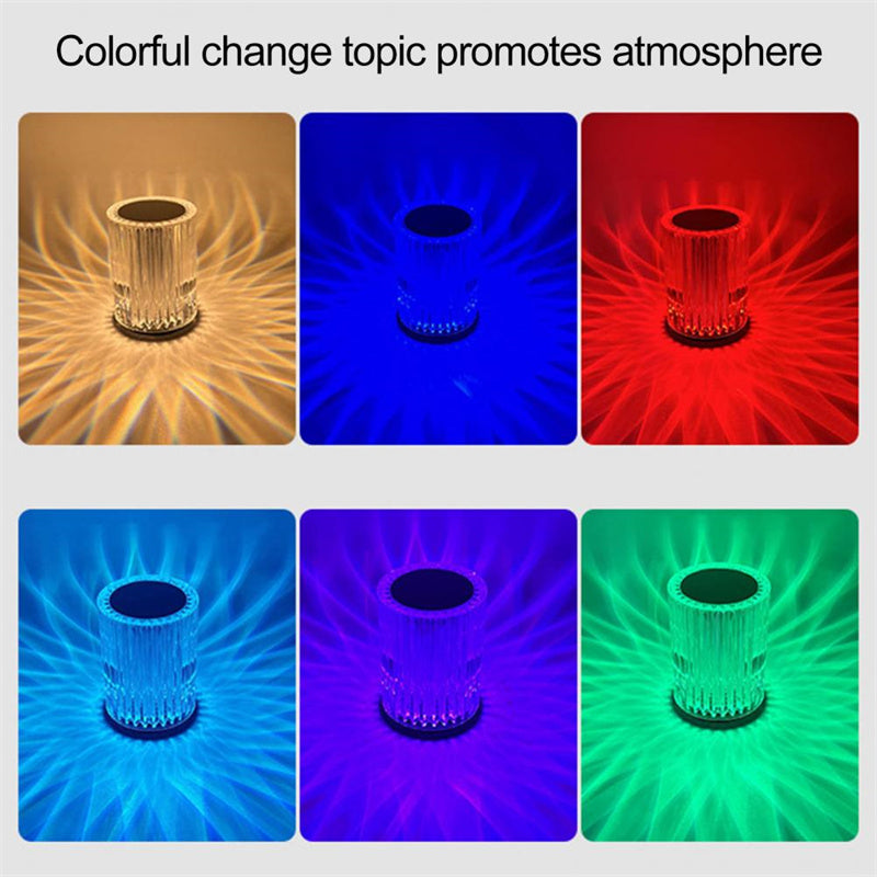Crystal Lamp Table Lamp Atmosphere Creative Line Small Night Lamp Led Lights