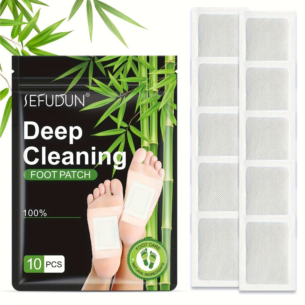 Foot Detox Patches Bamboo Charcoal & Ginger 50pcs 5 Bags – Deep Cleansing Overnight Foot Pads for Toxin Removal — image 2
