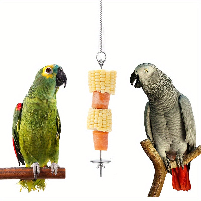Chicken Feeder Skewer Stainless Steel Hanging Fruit Veggie Double Nut for Grilling, Camping and Outdoor Meals — image 2