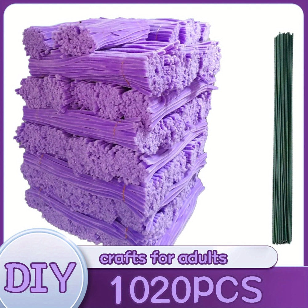Pipe Cleaners 1020pcs Chenille Stems 20 Colors, Upgraded Thick Fuzzy Sticks with Patterned Rods for Kids Adults Teachers — im