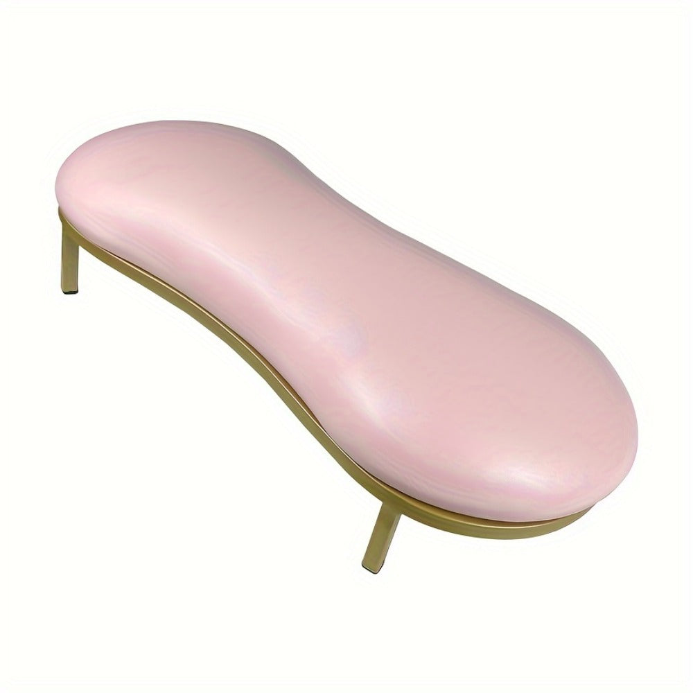 Nail Arm Rest with Metal Base Ergonomic Microfiber PU Cushion 15 Degree Tilt – Luxury Manicure Wrist Rest for Nail Salon Prof