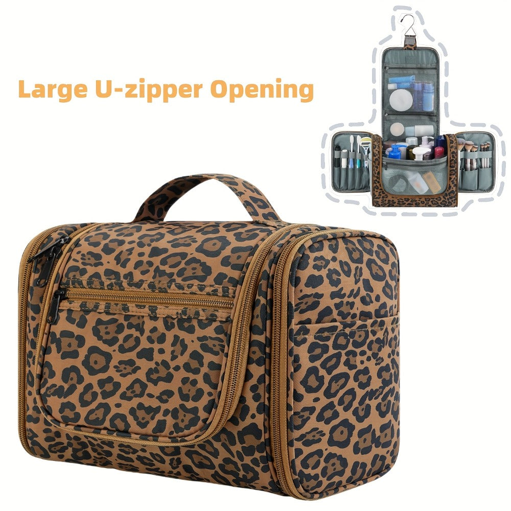 Toiletry Bag, Hanging Multi-Pocket Shower Organizer Metal Hook, Carry Handle and Seven Print — image 27