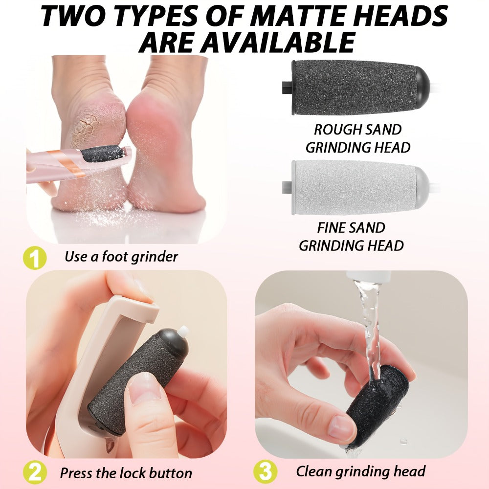 Electric Callus Remover for Feet with Foot Cream Stick Rechargeable Pedicure Tool 2 Speeds 2000 5000 RPM 2 — image 3