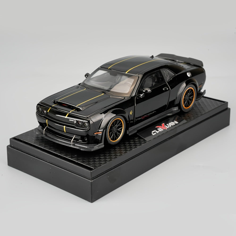 1:32 Scale Dodge Hellcat Die-Cast Metal Car Model with Openable Doors & Display Base, Collector Diecast Vehicle — image 4