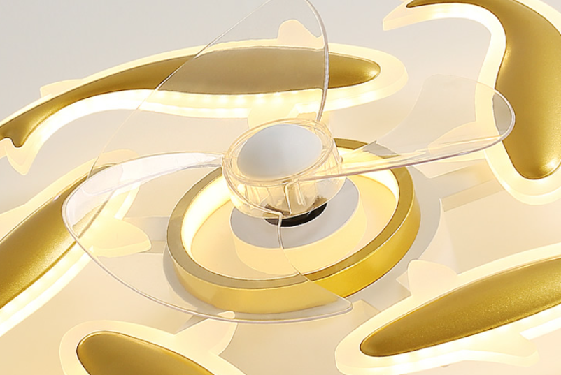 Simple Bedroom Ceiling Fan Lamp