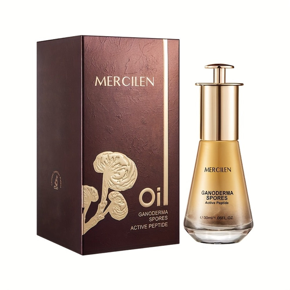 Collagen Peptide Face Oil with Ganoderma Spores & Mushroom Extract – Anti-Aging Firming Brightening Serum Oil for Radiant You
