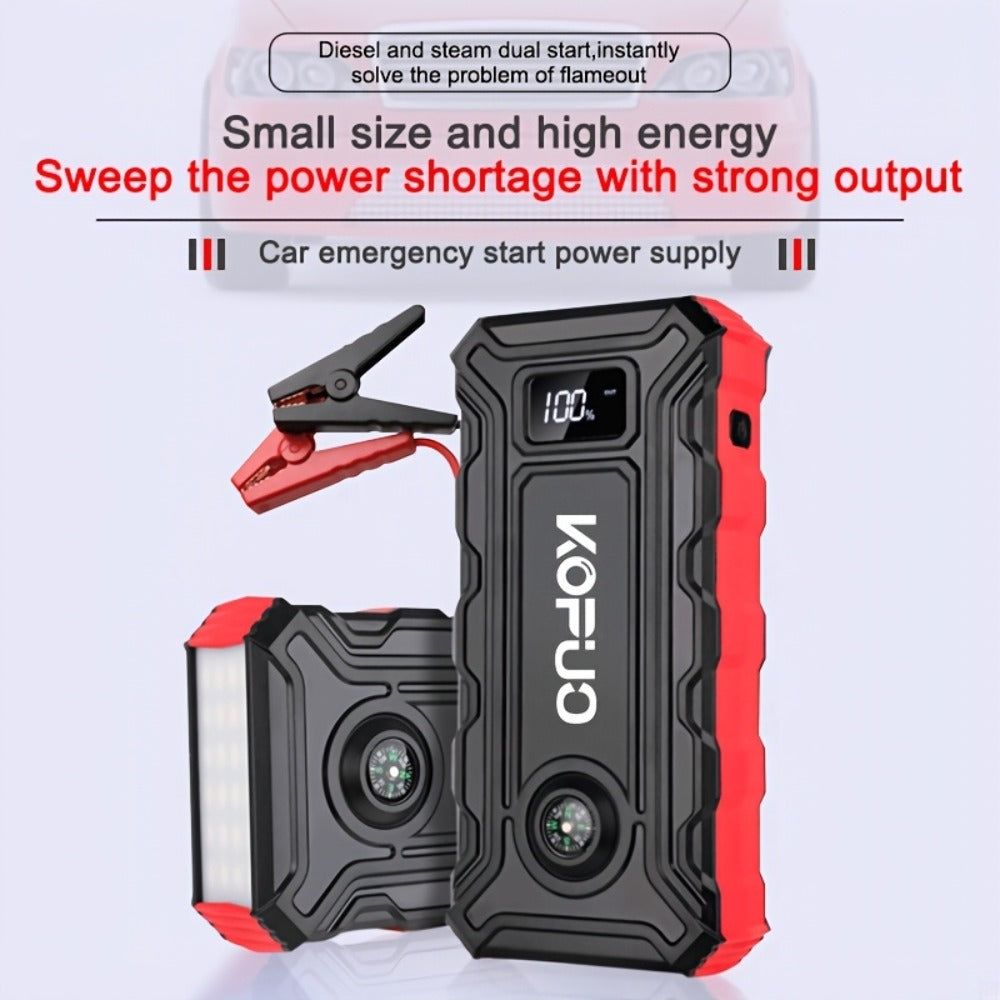 Red or Green Jump Starter with Digital Battery Display and Smart-Clip or Straight-Clip Cable Options — image 9