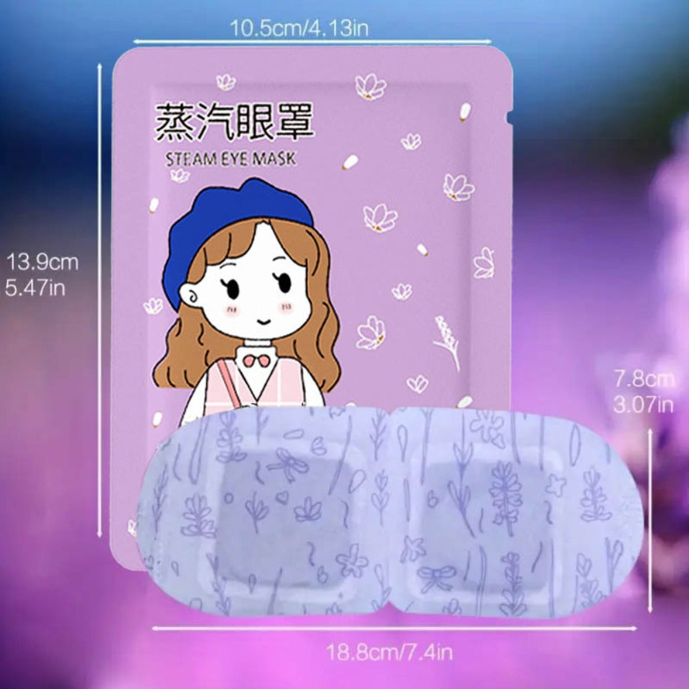 Steam Eye Mask in a Self-Heating Lavender Aromatherapy Design for Warm Compress Dry Eyes Fatigue and Strain Relief — image 6