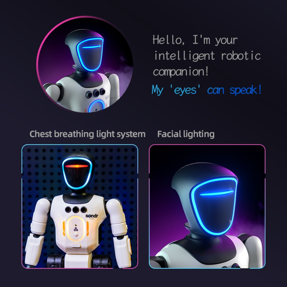 Smart Humanoid Robot Toy with Gesture Sensor & Voice Recorder, Advanced Pose-Controlled Joints, Smart Remote Control — image 