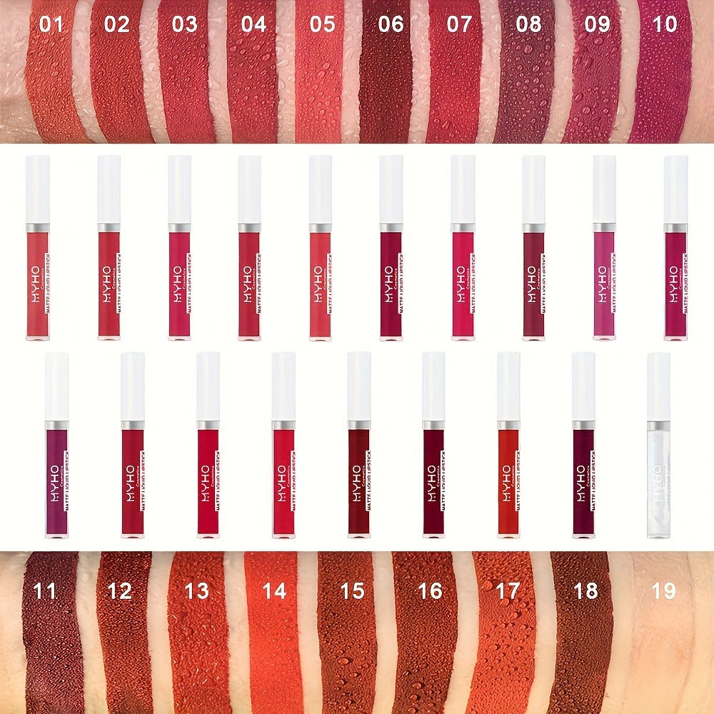 Lip Gloss Set by MYHO Cosmetics with 9 Matte Lip Colors per Set and Two Retained Shade Collections — image 2