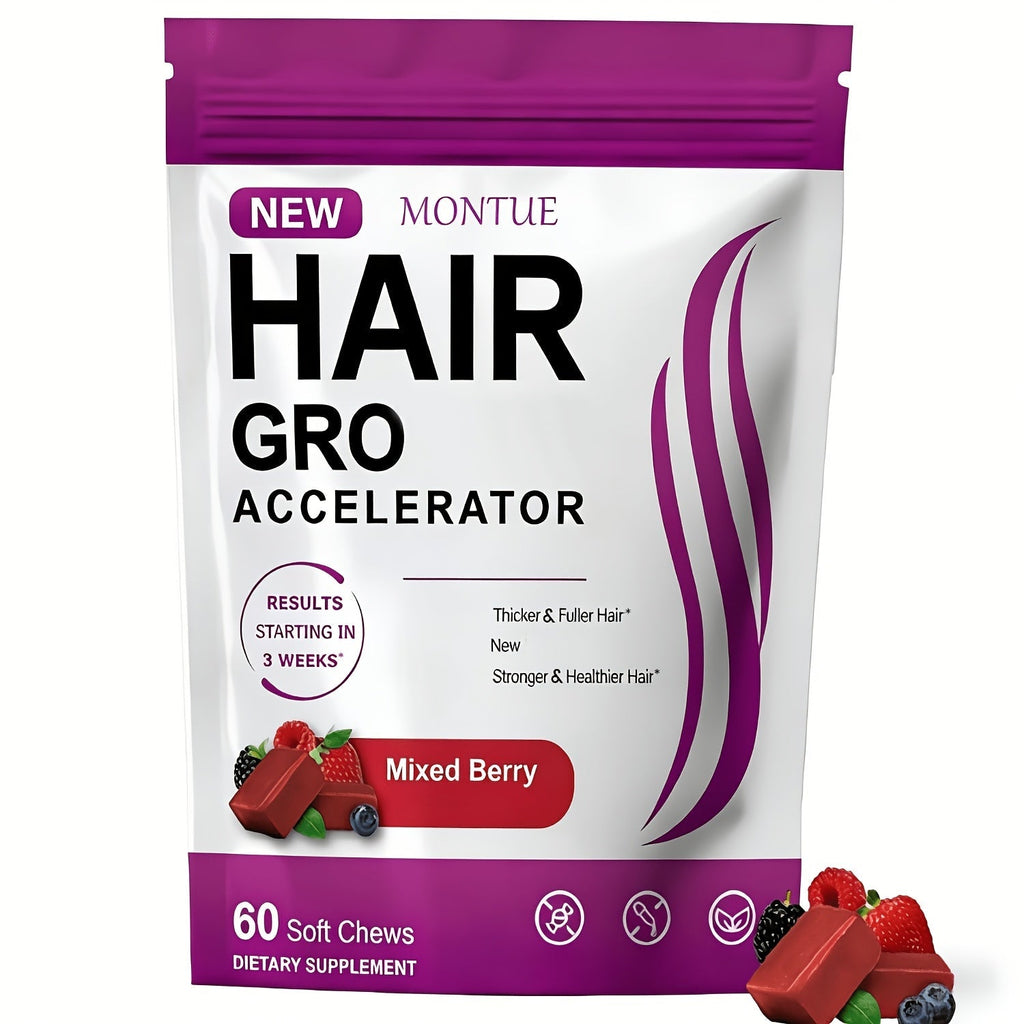 MONTUE Biotin Hair Gummies with Arginine, Vitamin C & Vitamin E, Daily Hair Nourishment Supplement for Women — image 9