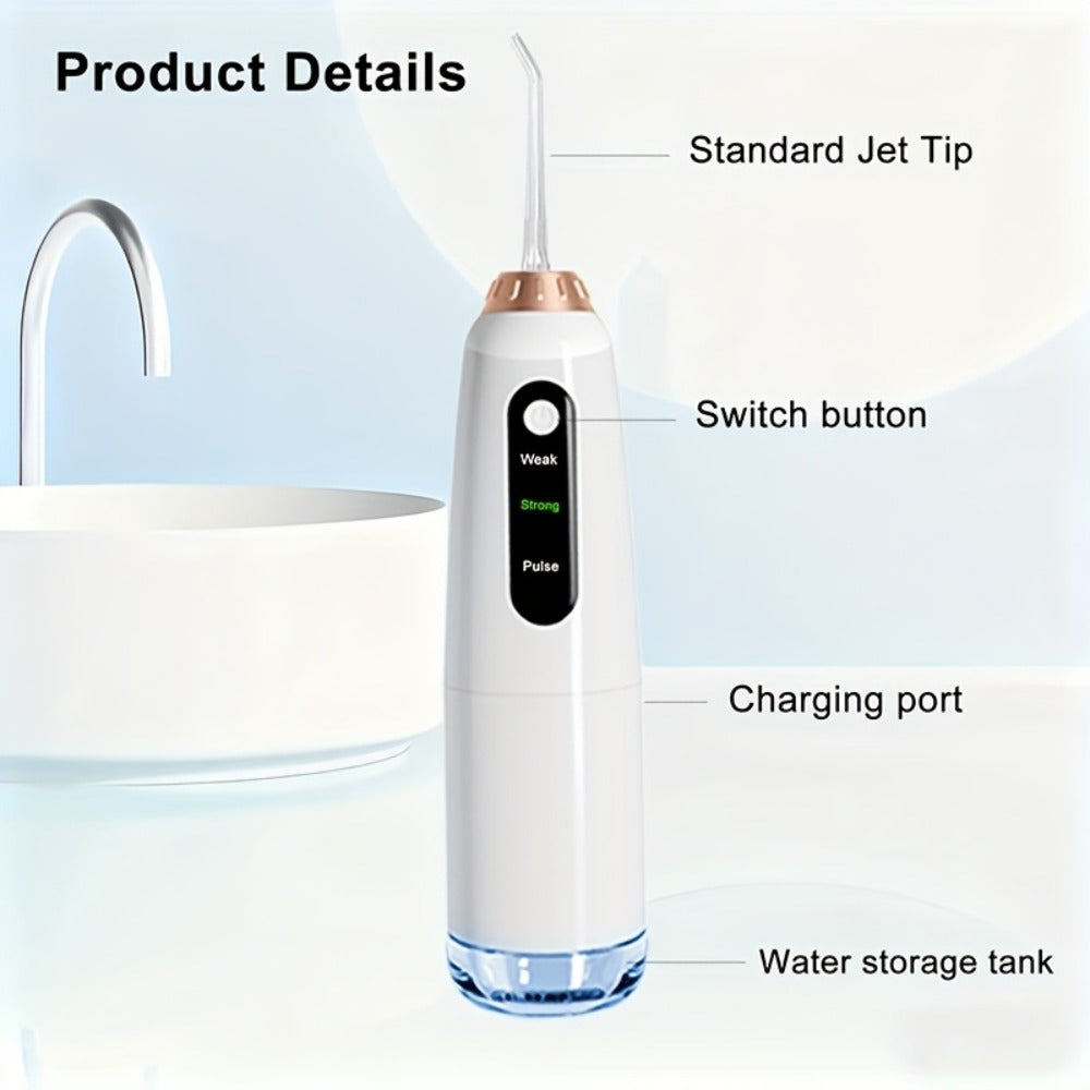 Electric Toothbrush Water Flosser Combo Set – 3 Modes USB Rechargeable Oral Care Kit with 4 Brush Heads & 4 Nozzles — image 7