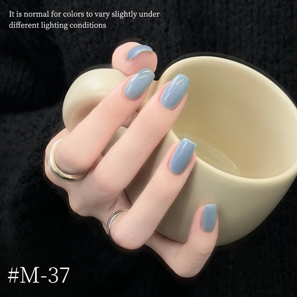 Gel Nail Polish Set with XEIJAYI Label, 6 Peacock Sky Sapphire and Navy Blue Colors for UV LED Cure — image 8