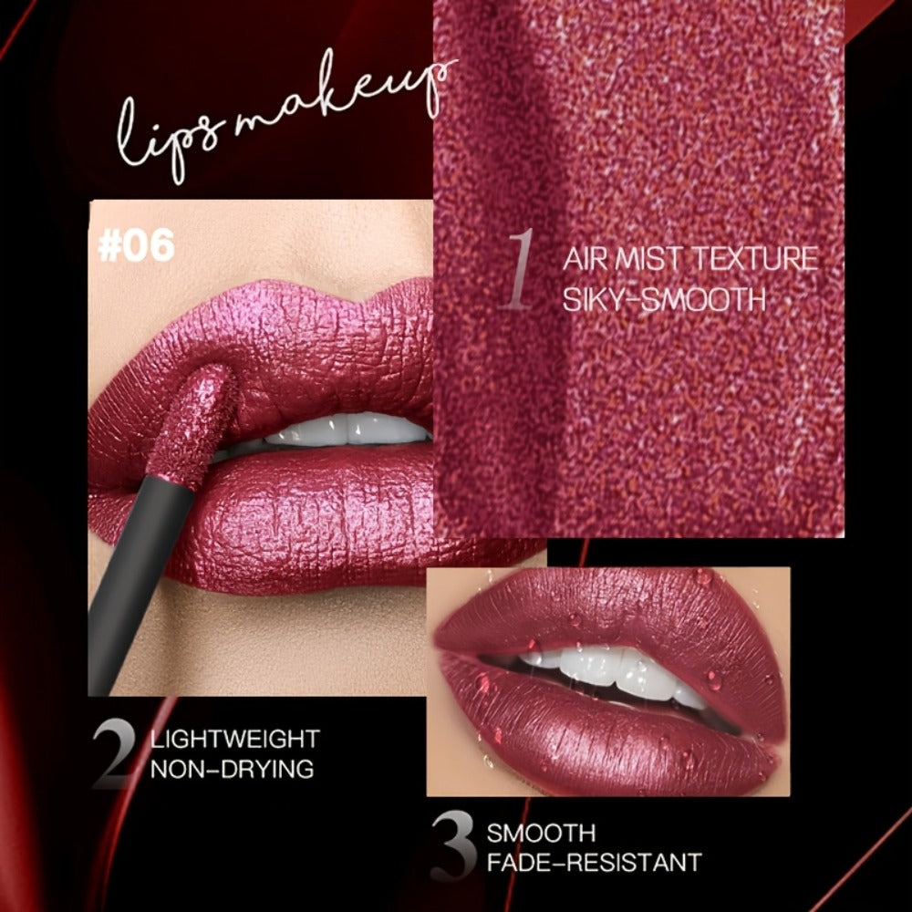 Metallic Shimmer Lip Gloss with Wand Applicator and Eleven Numbered Shade Options from 13 to 24 — image 14