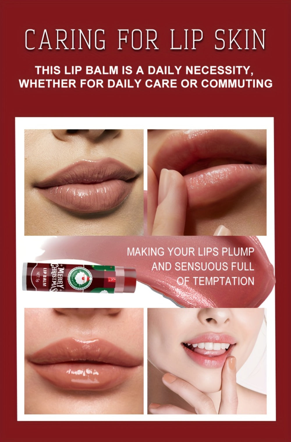 MISS FACTOR 32-Piece Lip Balm Set with Individually Capped Tubes in Red Christmas Gift Box — image 15