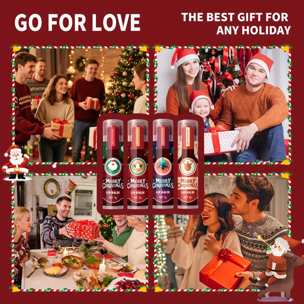 MISS FACTOR 32-Piece Lip Balm Set with Individually Capped Tubes in Red Christmas Gift Box — image 9