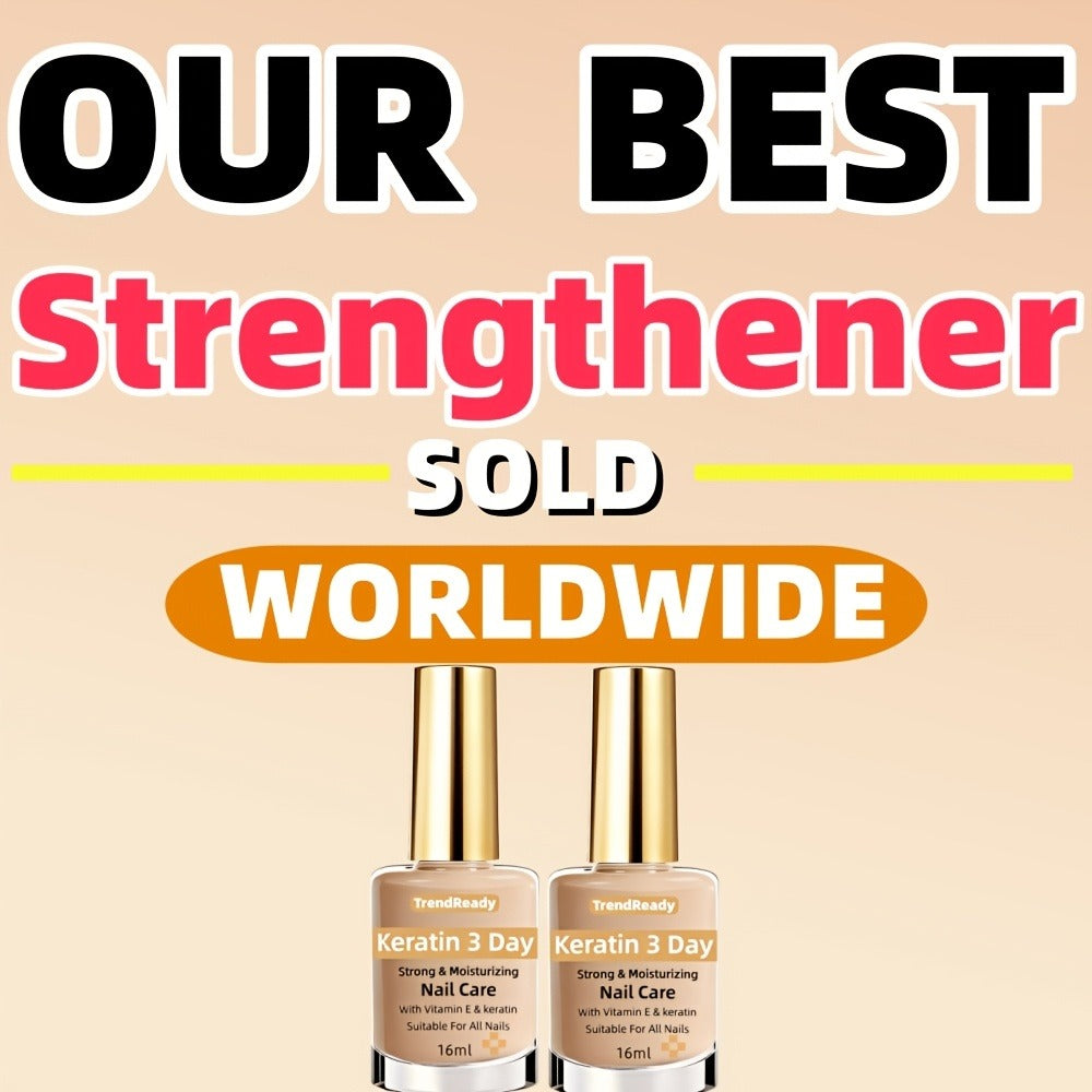 Gold-Cap Nail Care Coating in 16 ml Bottles with Two- or Four-Piece Quantity Options and Beige Labels — image 2