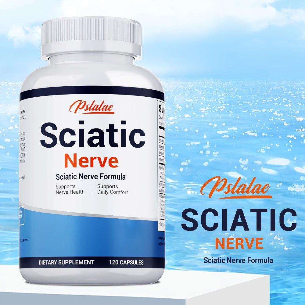 Nerve Pain Supplement 120 Capsules, Sciatic Nerve & Neuropathy Support with Vitamin B Complex, Benfotiamine & Acetyl-L-Carnit