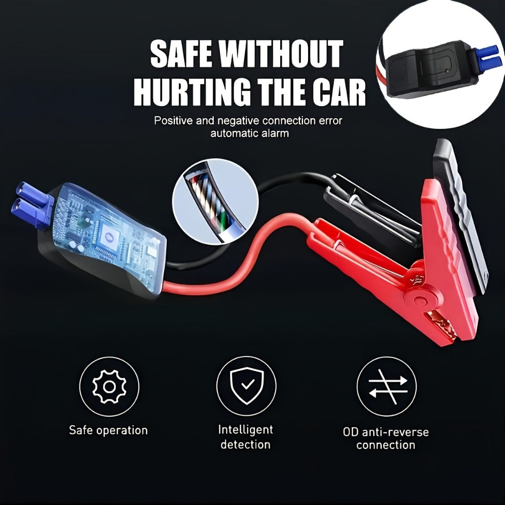 Compact Jump Starter Power Bank with Display, LED Controls, USB Outputs and Single or Two-Pack 1000A-Labeled Options — image 
