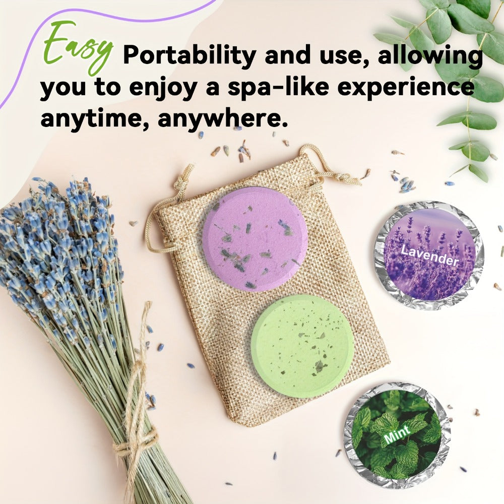 Shower Steamers Gift Set 6 Pcs Individually Wrapped – Natural Essential Oil Aromatherapy, for Bath Time, Home Spa and Persona