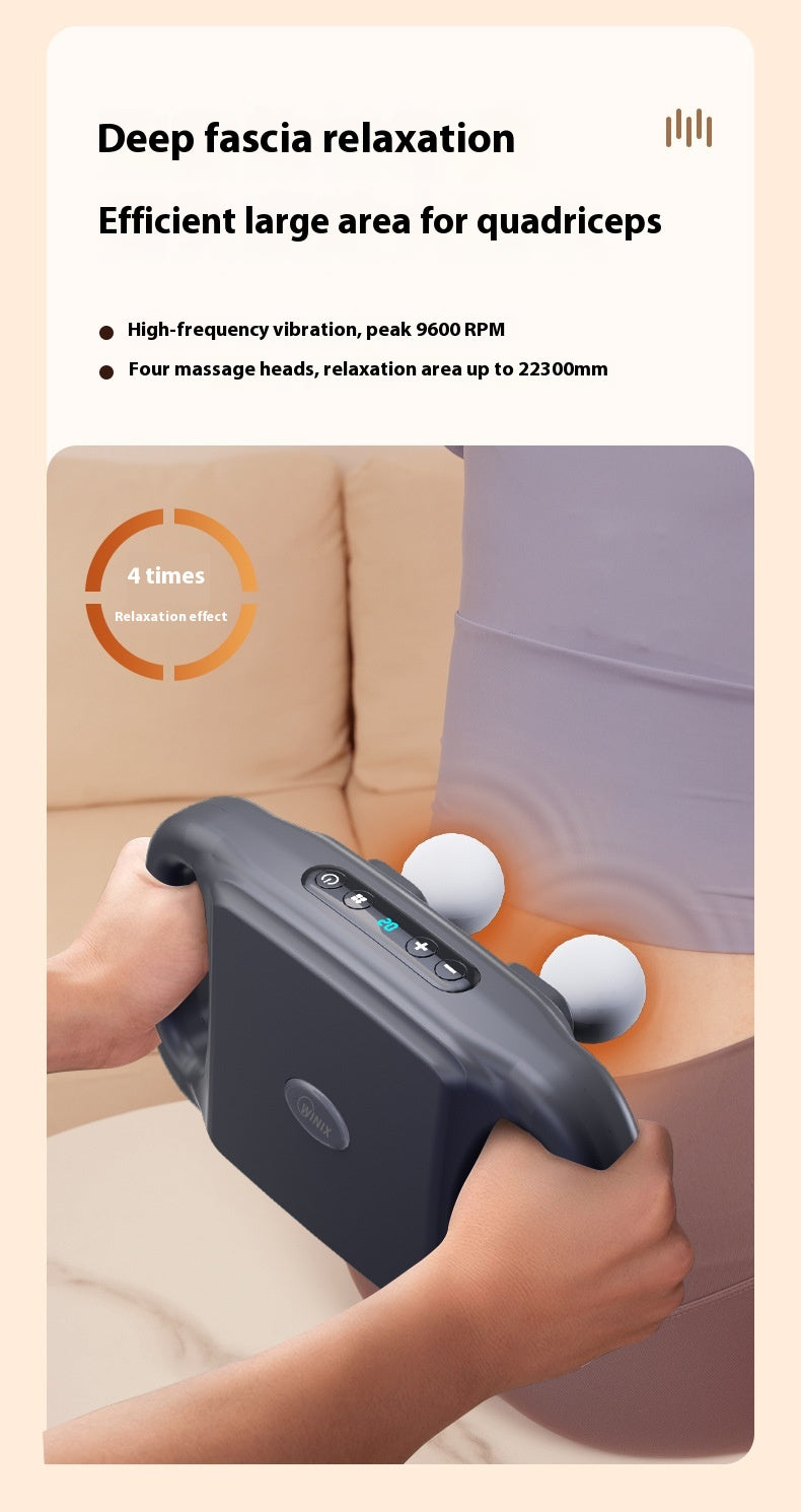 Rechargeable High-power Four-head Massager