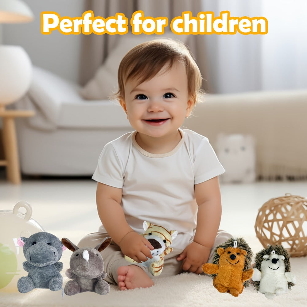 Stuffed Animal Mini Forest Animal Set with 12- or 24-Piece Pack Options for Party Favors and Prizes — image 16